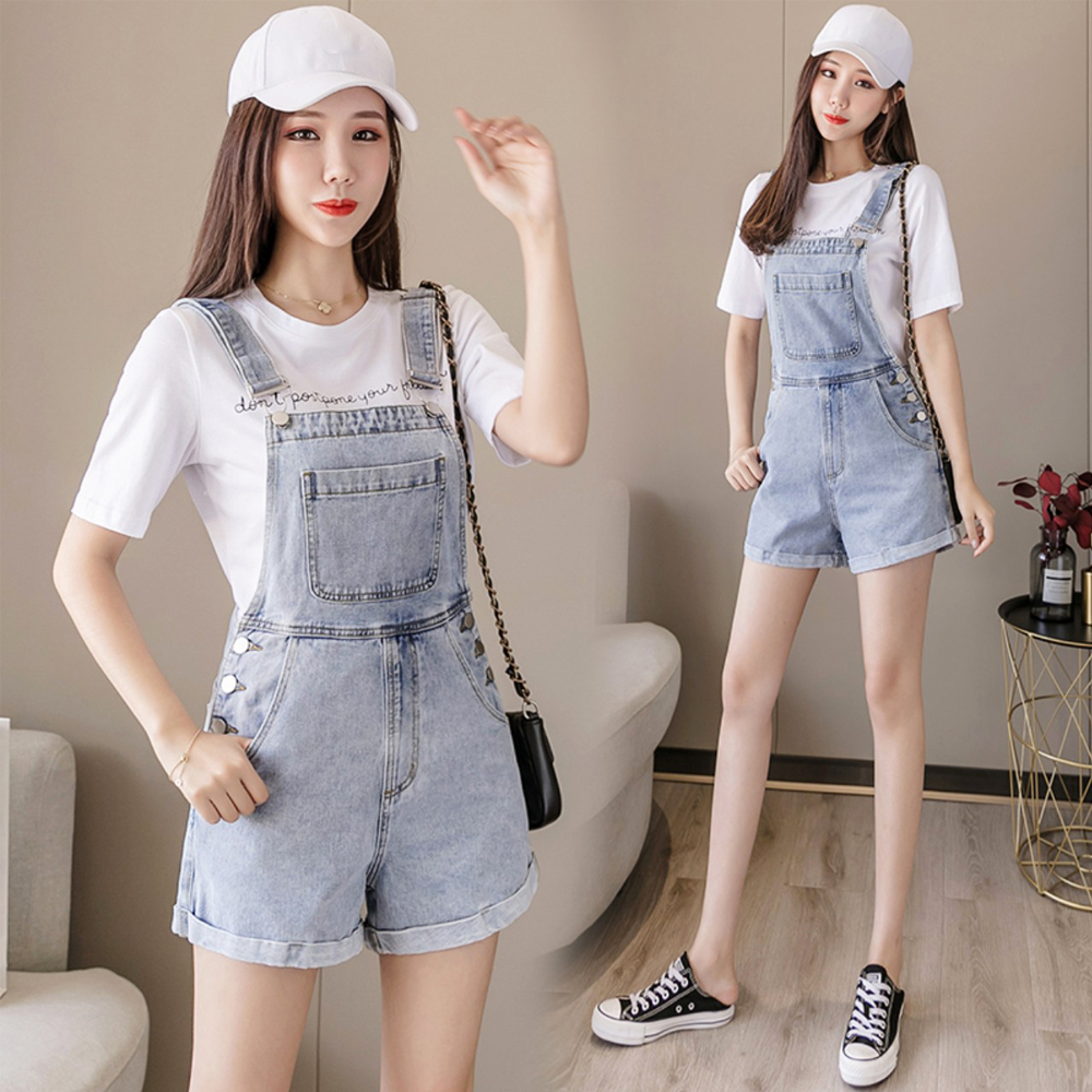 Yếm short jean HARUKUN 6 khuy YJ032 phong cách hàn quốc trẻ trung năng động