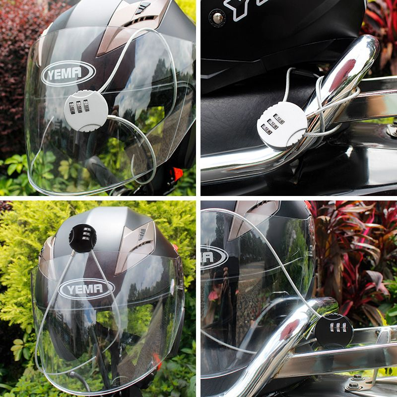 Khóa dây chống trộm mũ bảo hiểm - Khóa số 50cm