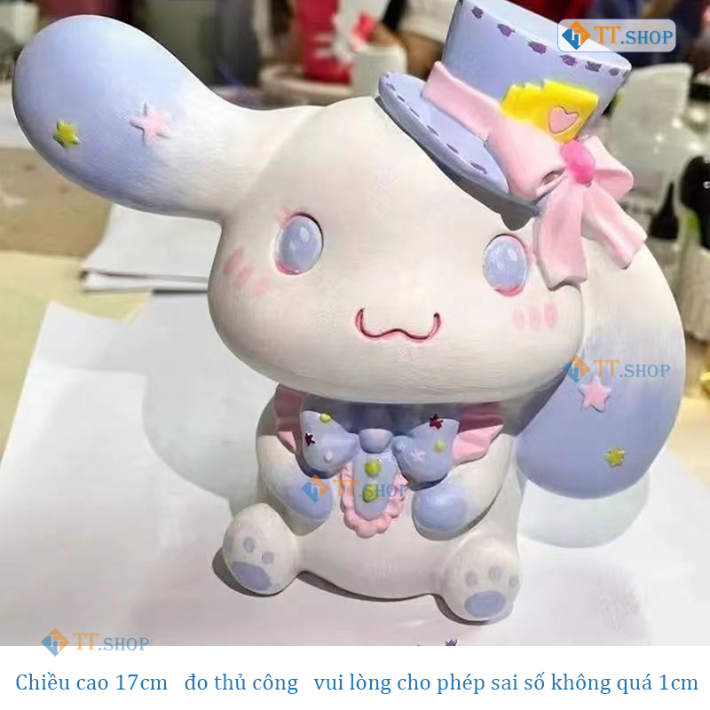 Búp bê dễ thương của chú chó Ngọc Quế Tượng tô màu PVC cho bé (17-22cm) ống tiền kiệm