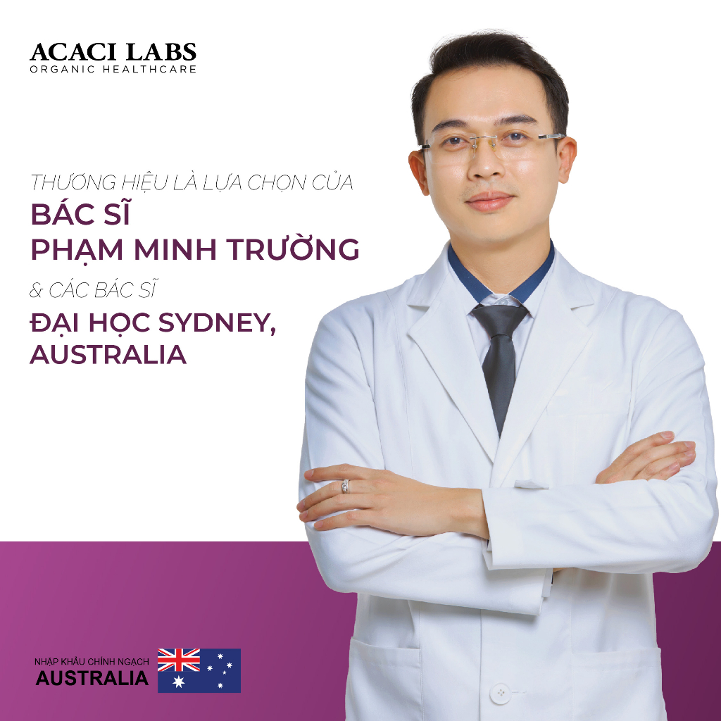 Viên uống hỗ trợ đẹp da Collagen Marine Beauty Acaci Labs, giúp trắng da, giảm rụng tóc, ngừa lão hoá da Nhập khẩu Úc