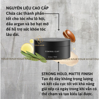 Sáp vuốt tóc Forte Series Control Clay - 75ml
