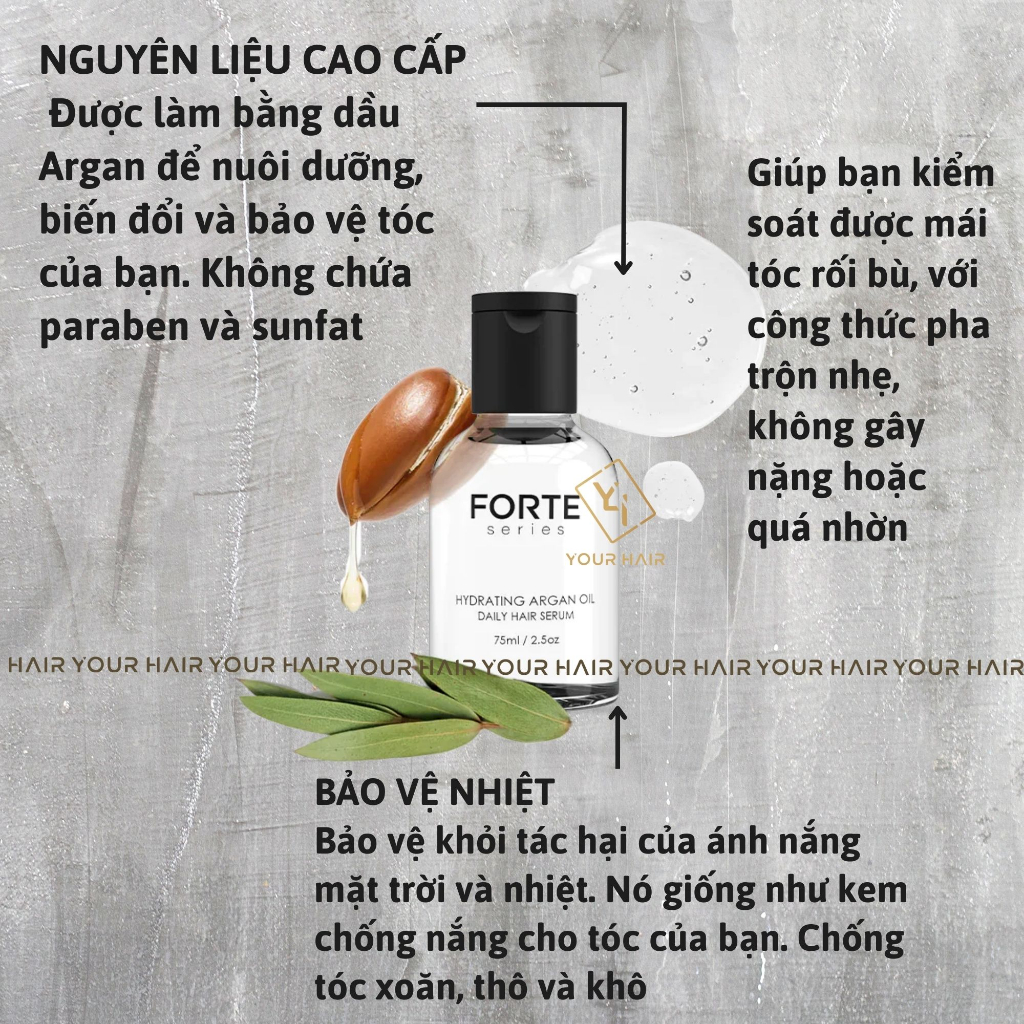 Tinh dầu dưỡng tóc Forte Series HYDRATING ARGAN OIL 75ml