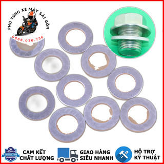 Long đền nhôm ốc xả nhớt xe ga, xe số honda, yamaha, suzuki,...