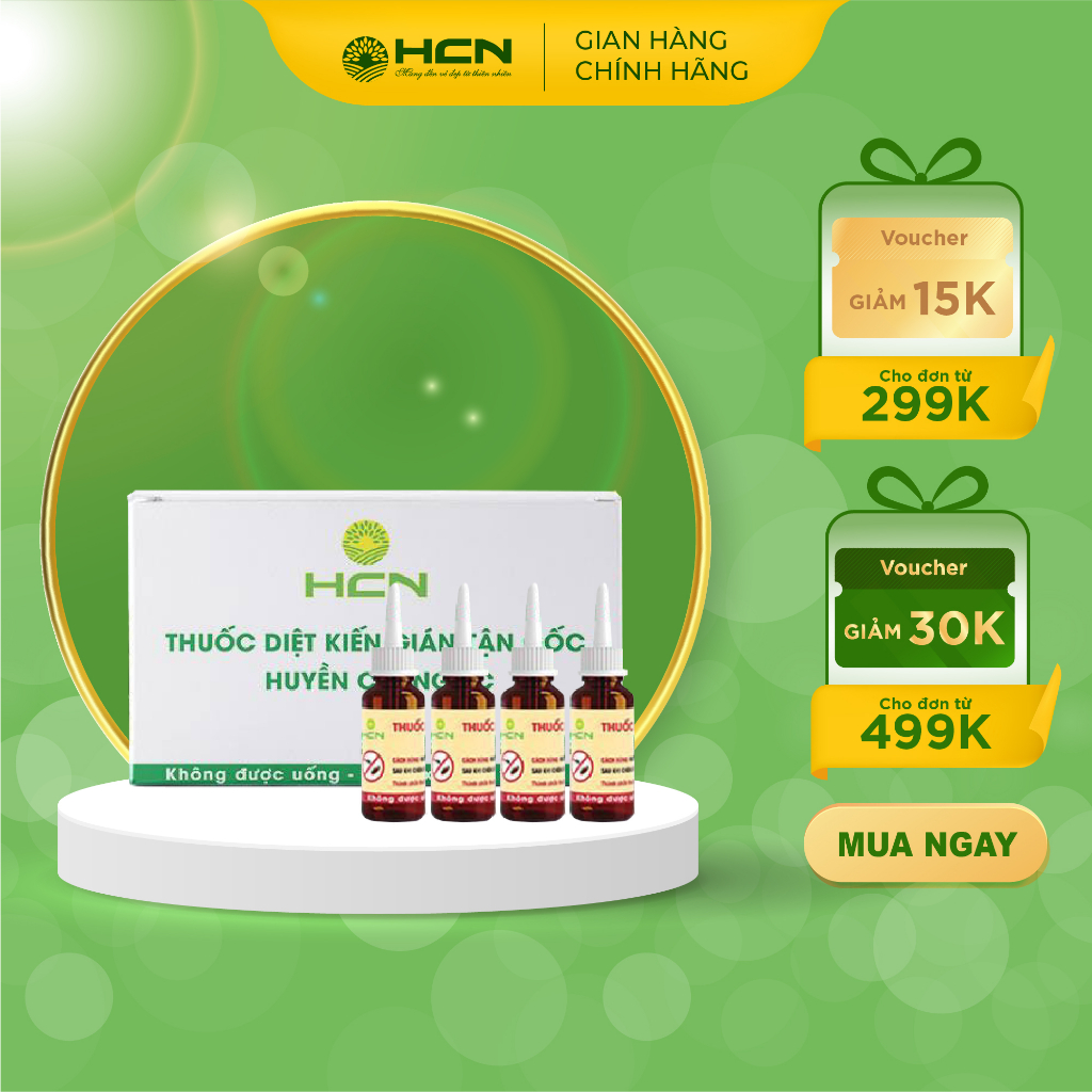 Diệt Kiến Gián Hogi HCN Diệt Sạch Côn Trùng Nhỏ Nguyên Liệu An Toàn Cho Con Người Chai 10ml