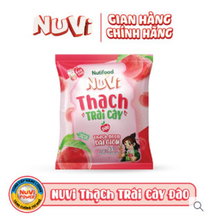 Thùng 12 túi nuvi thạch trái cây nho - đào-vải 120gram