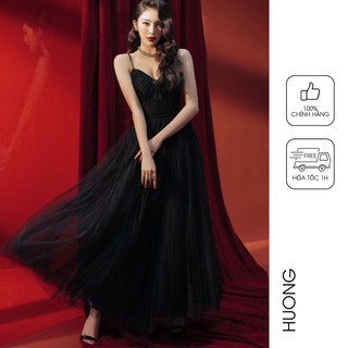 Đầm maxi black swan lace dress huong boutique hblove362