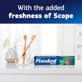 Kem dán răng giả Fixodent Plus Scope 57g của Mỹ