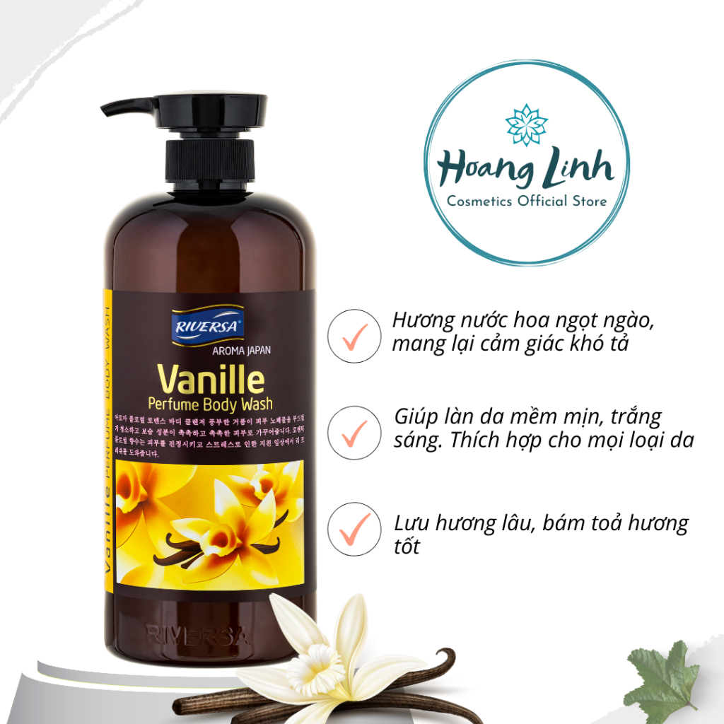 Sữa Tắm Hương Nước Hoa Cao Cấp RIVERSA - 950ML