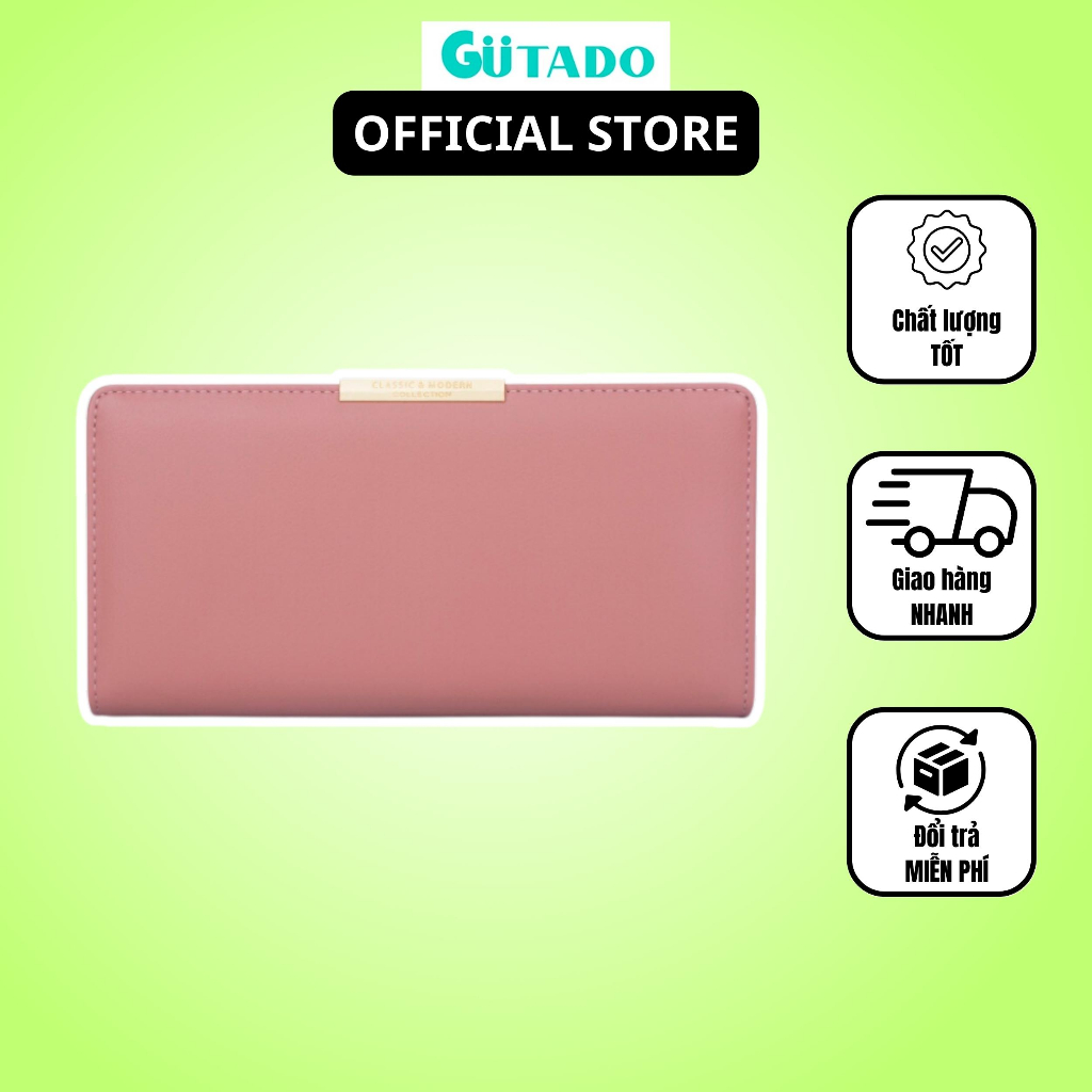 Ví Nữ Dài Cầm Tay PERFECT FOR YOU Dáng Basic Sang Trọng Thanh Lịch Chất Da Cực Đẹp Nhiều Ngăn Tiện Dụng TL14 - GUTADO