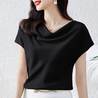 Áo lụa cổ đổ HASCOO chất butai cao cấp ACD