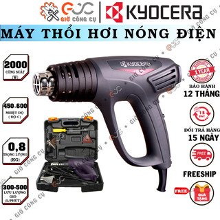 Máy thổi hơi nóng kyocera ahg2000k | máy khò nhiệt công suất 2000w, nhiệt độ 450 – 600 co, lưu lượng gió 300 - 500 l/p