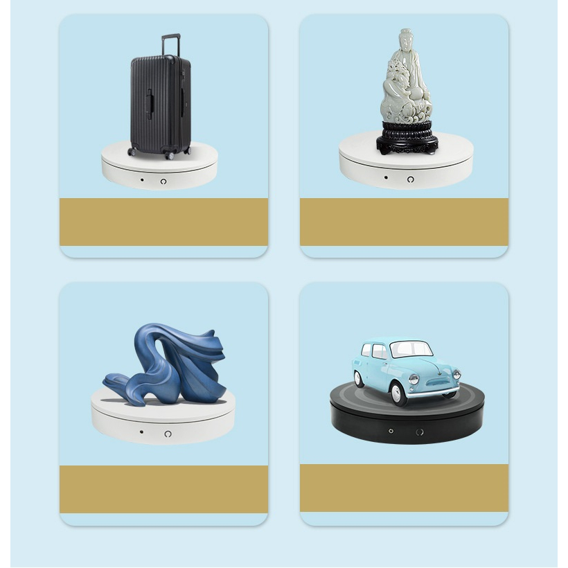 Bàn xoay, đế xoay 360, size 35CM, tải 80KG, xoay người mẫu, manocanh xoay mô hình, giày dép, túi sách, bình gốm