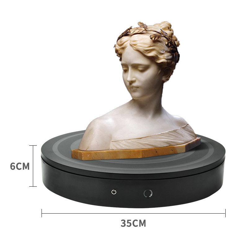 Bàn xoay, đế xoay 360, size 35CM, tải 80KG, xoay người mẫu, manocanh xoay mô hình, giày dép, túi sách, bình gốm