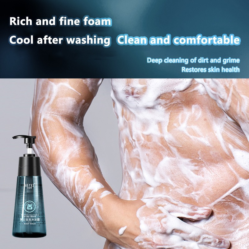 Sữa Tắm Hương Nước Hoa m Cho Nam Giới Heyxi For Men 350ml, Tạo Bọt Mịn, Giúp Làm Sạch Cơ Thể, Hương Thơm Tươi Mát