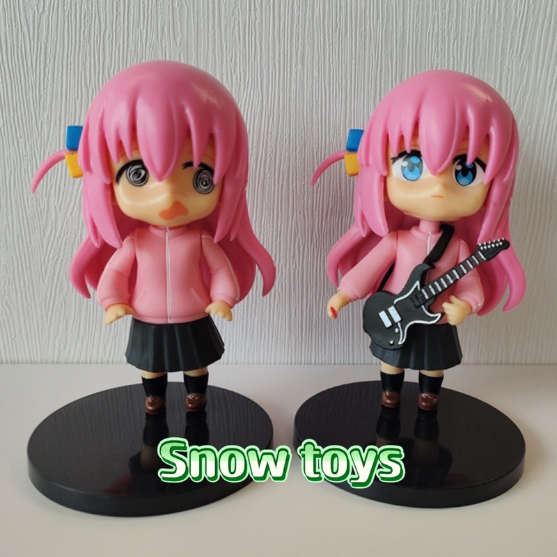 Mô hình Bocchi The Rock - Mô hình nhân vật Hitori Gotou các tư thế dễ thương - Goto Hitori nghệ danh Guitar Hero - 10cm