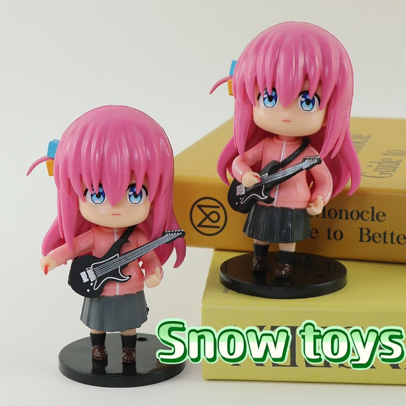 Mô hình Bocchi The Rock - Mô hình nhân vật Hitori Gotou các tư thế dễ thương - Goto Hitori nghệ danh Guitar Hero - 10cm