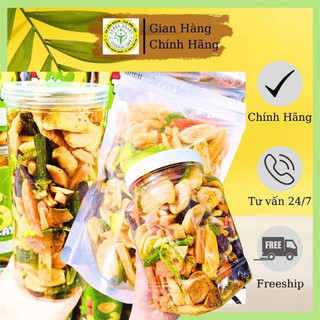 Thập cẩm rau củ sấy giòn/ trái cây sấy anbee heart - đặc sản đà lạt 500g đặc biệt