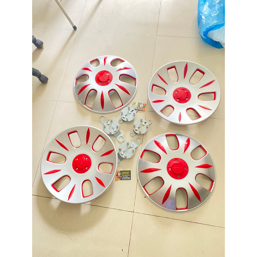 Chụp Mâm R16 xe tải 6 Lỗ Sơn Sẵn , bảo hành sơn 12 tháng , có bass bắt bán kèm