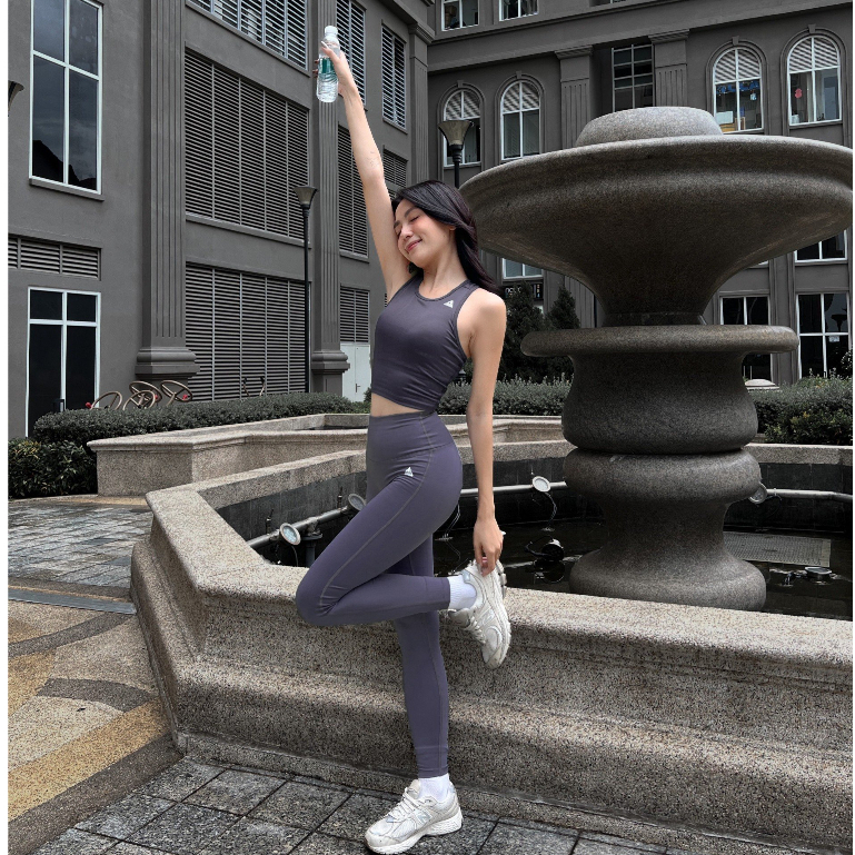 Áo croptop tập gym yoga nữ Fitme Meta form chất liệu thun cao cấp ôm body, thấm hút mồ hôi ACRT