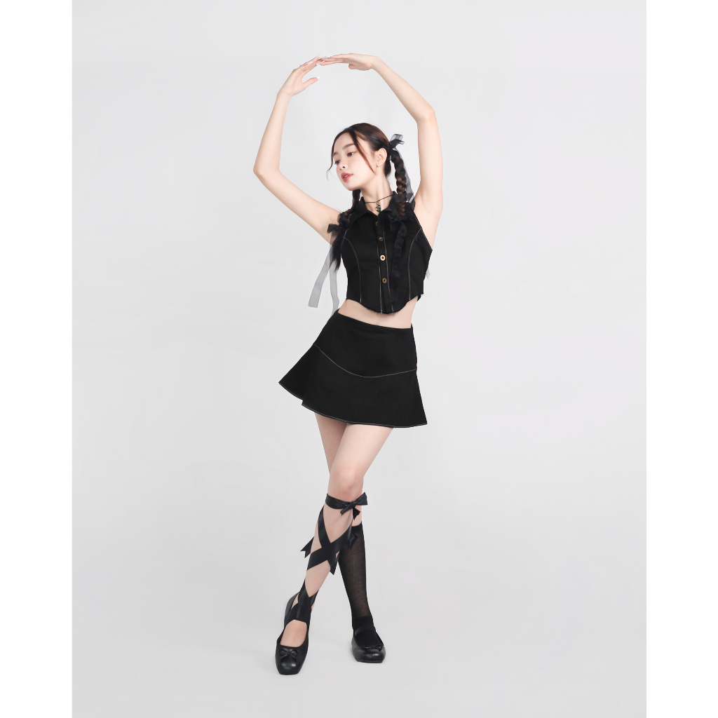 DALLA Chân váy kaki xòe