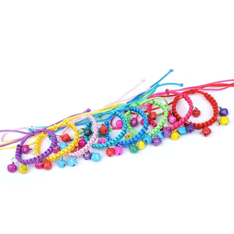 VÒNG CỔ NHIỀU CHUÔNG MIX MÀU CHO CÚN VÀ MÈO