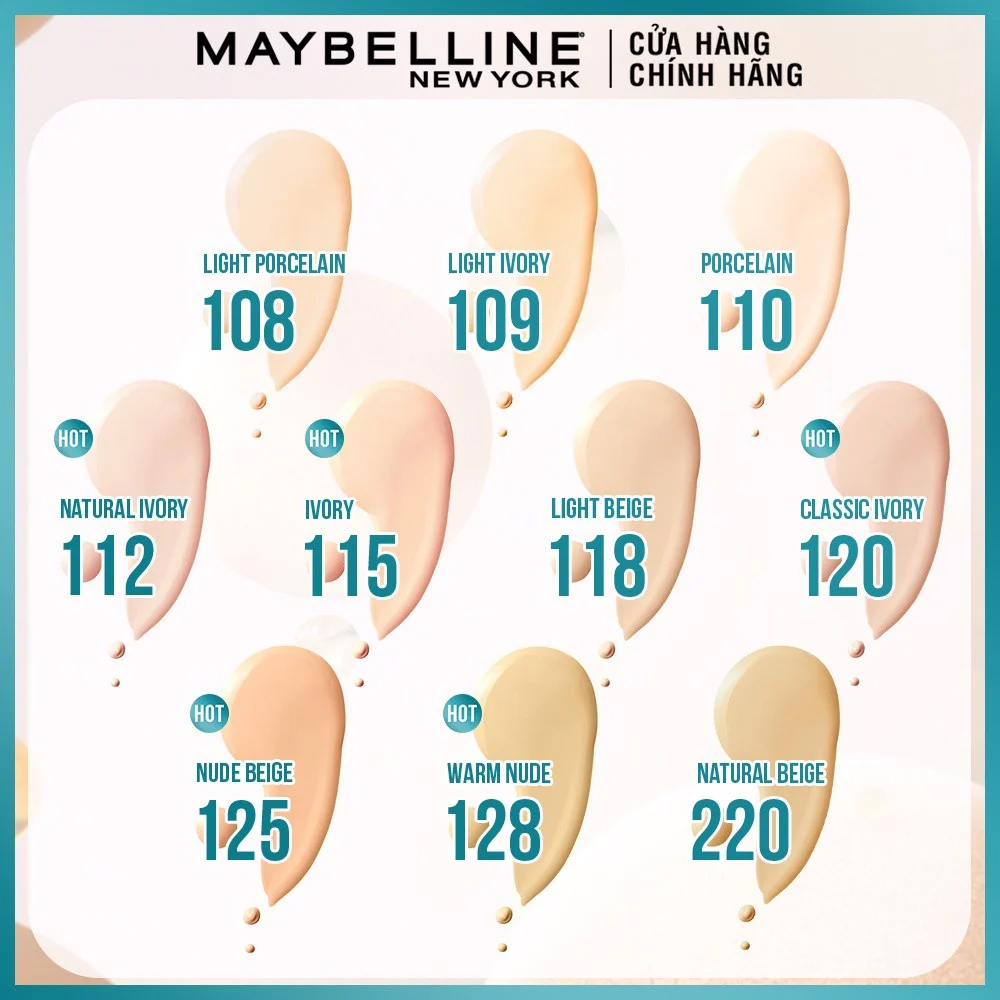 Kem Nền Kiềm Dầu, Cho Lớp Nền Mịn Lì Tự Nhiên Maybelline Fit Me Matte Poreless Foundation SPF22 30ml