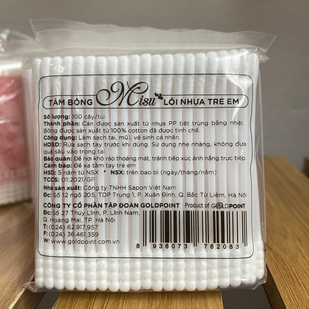 Tăm Bông Trẻ Em Misu - Tăm Bông Ngoáy Tai Cho Bé