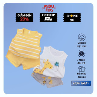 Set Huơu Cao Cổ Và Sọc Ngang Trắng Cho Bé Trai Và Bé Gái MiDu Kid