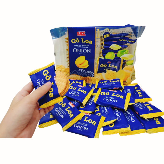Gói 285gr - Bánh Quy khoai tây Potato Cracker Goloa 3 vị SBT