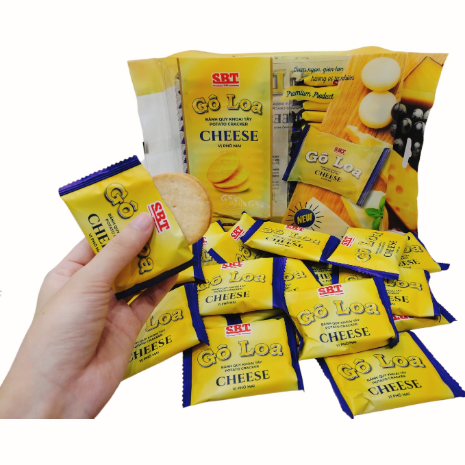 Gói 285gr - Bánh Quy khoai tây Potato Cracker Goloa 3 vị SBT