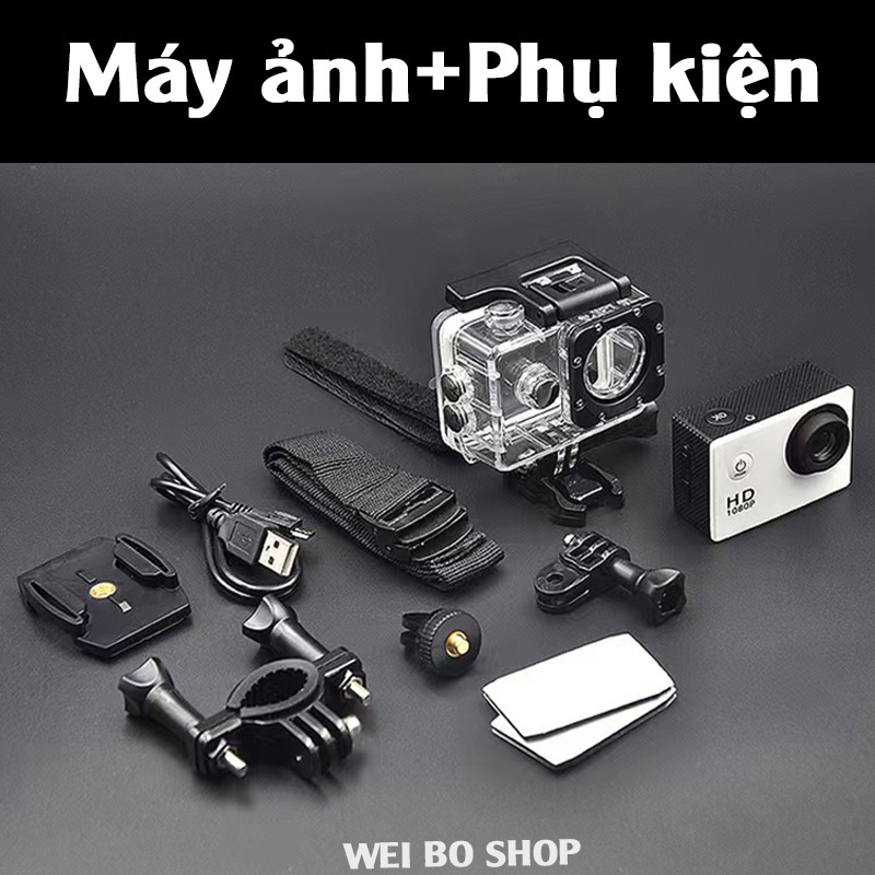 Camera Máy quay hành động Thể thao ngoài trời Máy ảnh chống nước Máy ghi âm lái xe HD 1080p Máy ảnh lặn dưới nước