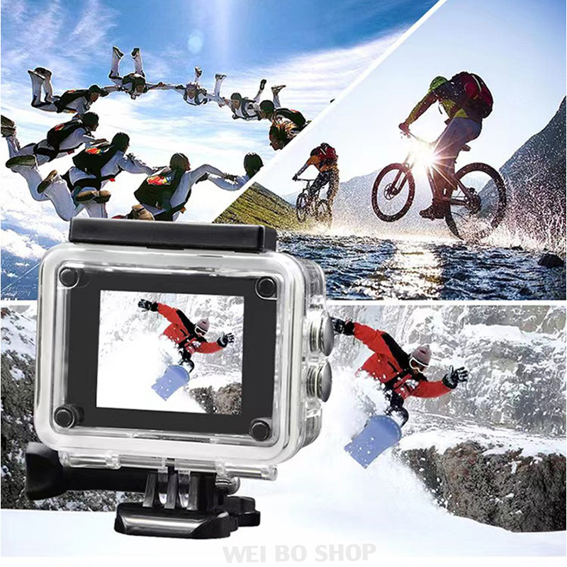 Camera Máy quay hành động Thể thao ngoài trời Máy ảnh chống nước Máy ghi âm lái xe HD 1080p Máy ảnh lặn dưới nước