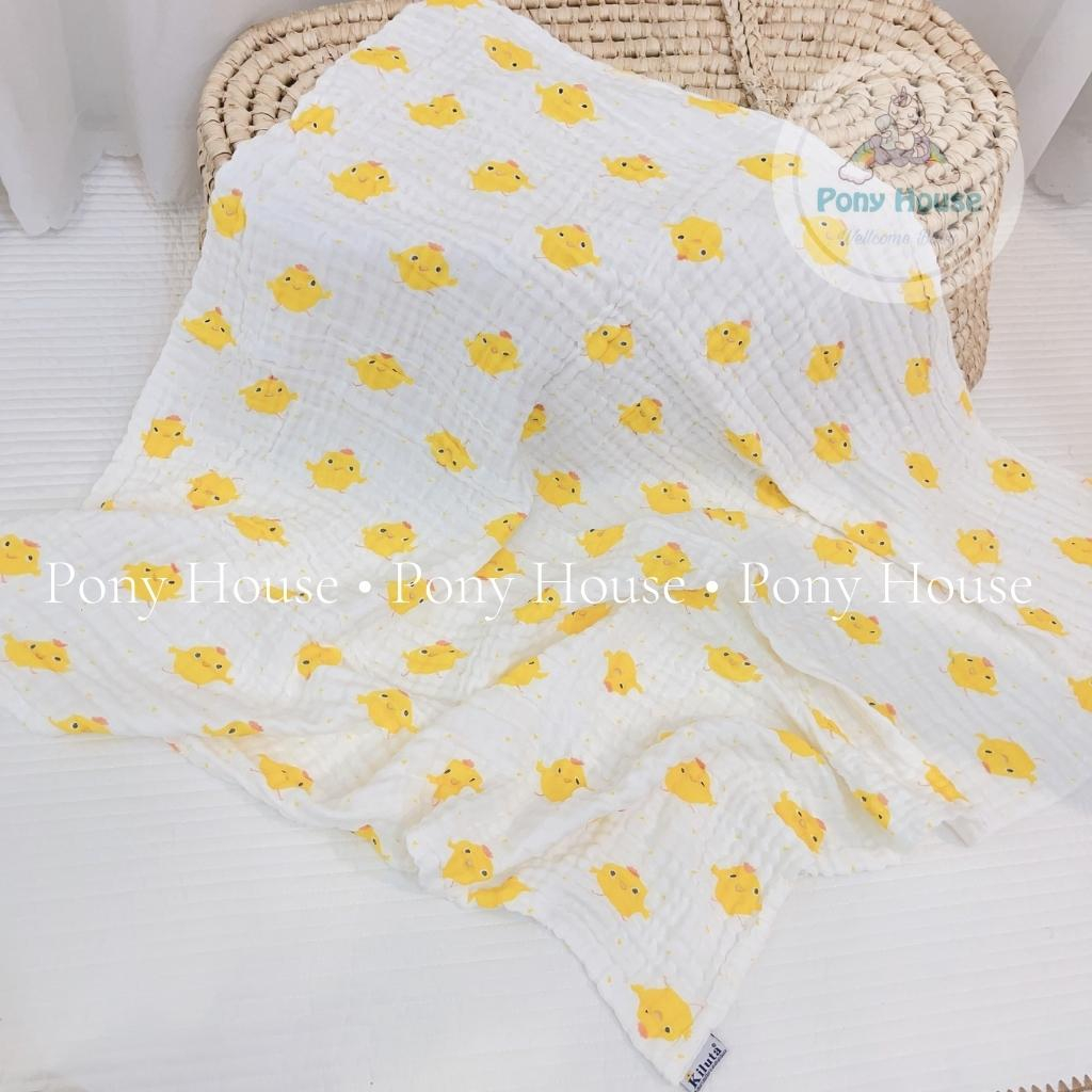 Khăn Tắm Xô Kiluta 4 Lớp Chăn Khăn Đa Năng Cho Bé Từ Sơ Sinh