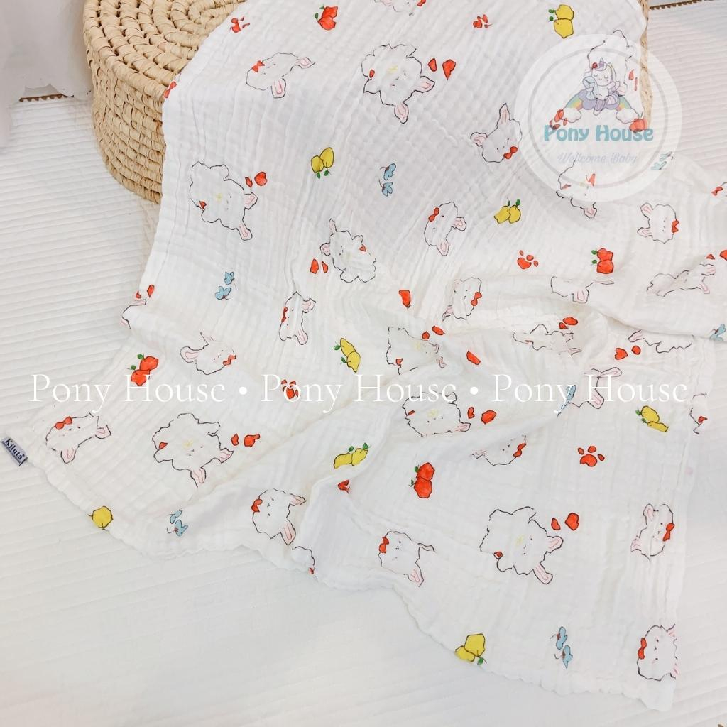 Khăn Tắm Xô Kiluta 4 Lớp Chăn Khăn Đa Năng Cho Bé Từ Sơ Sinh