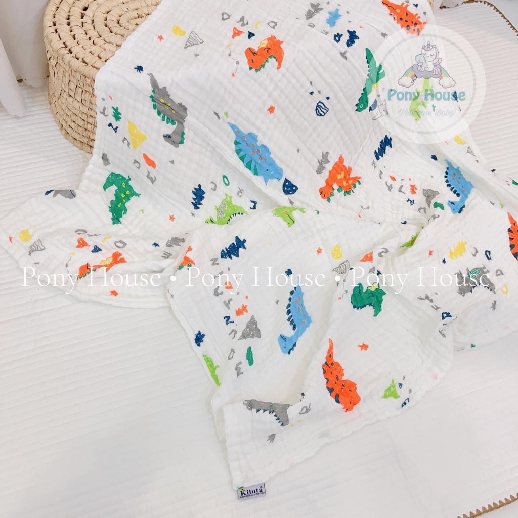Khăn Tắm Xô Kiluta 4 Lớp Chăn Khăn Đa Năng Cho Bé Từ Sơ Sinh