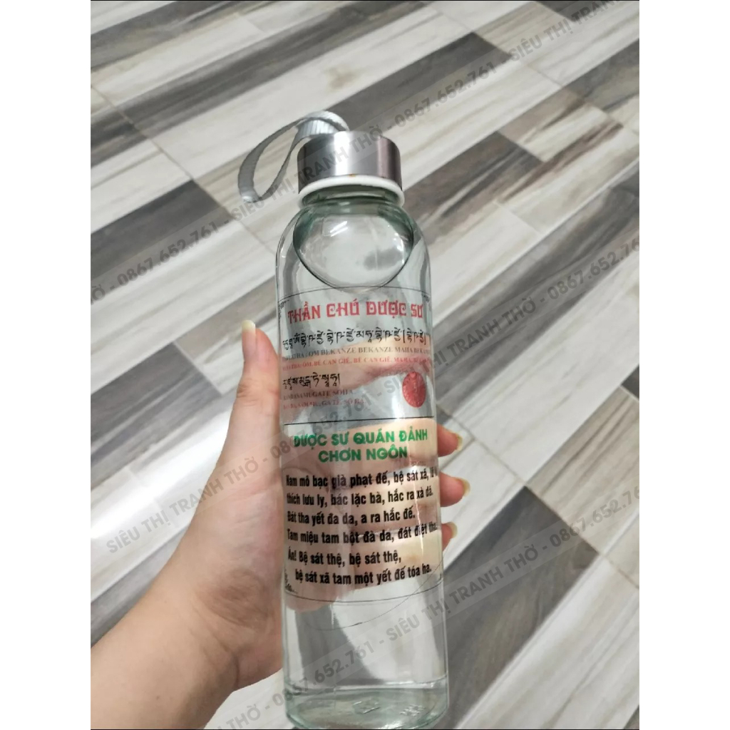 Tờ dán Lăng Nghiêm Tâm Chú bằng decal trong suốt, in màu trang nghiêm đẹp mắt