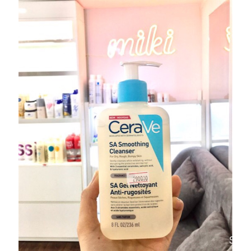 Sữa rửa mặt Cerave giúp làm sạch sâu dịu nhẹ CeraVe SA Smoothing Cleanser 236ml