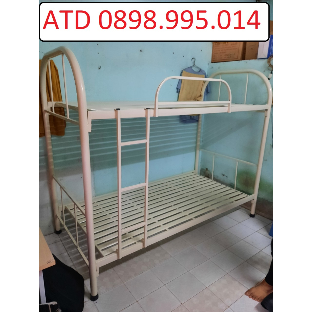 Giường sắt 2 tầng, giường tầng số lượng lớn giá rẻ tại xưởng ATD, hàng luôn có sẵn