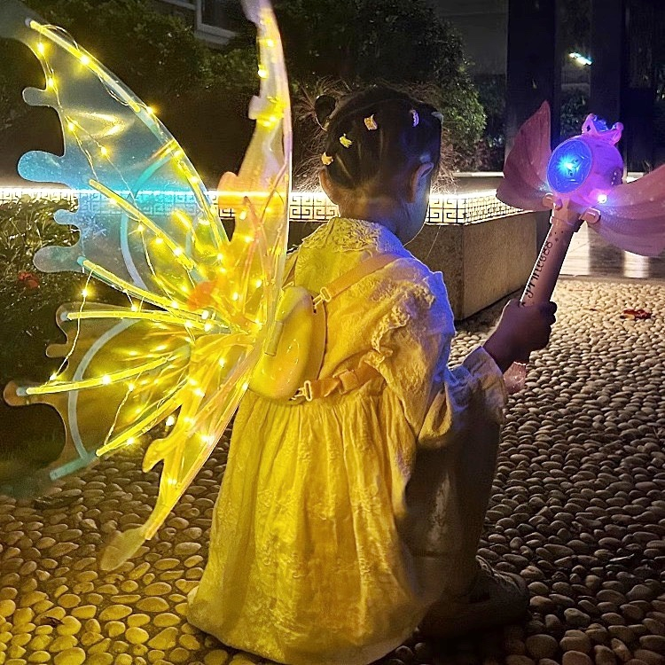 Bộ cánh tiên bé gái siêu xinh cánh bướm cho bé gái có đèn đi chơi trung thu, halowen, lễ hội rất đẹp