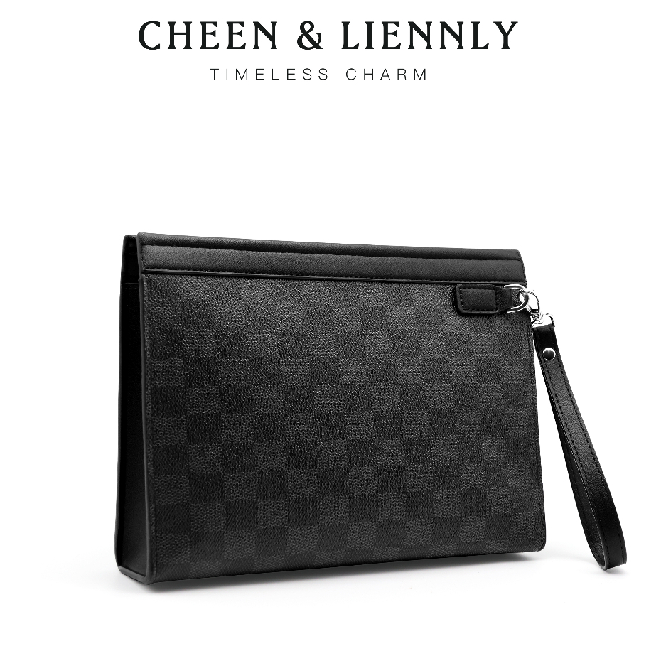 Cheenlisy  Da thật Ví da cầm tay bản to thời trang mới cho nam Cặp xách công sở