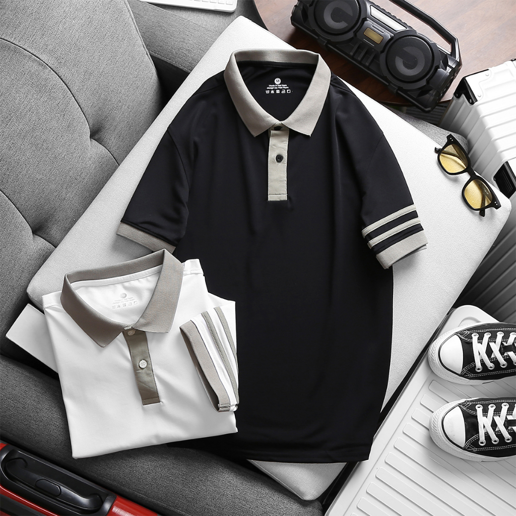 Áo polo nam nữ ABFIT cổ bẻ thun cá sấu thái co dãn thoáng mát thoáng mồ hôi cao cấp.A1