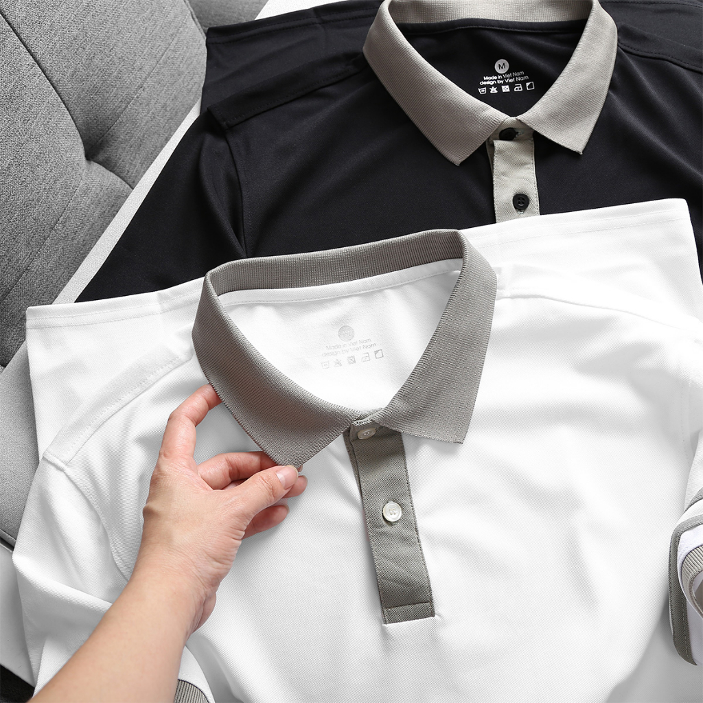 Áo polo nam nữ ABFIT cổ bẻ thun cá sấu thái co dãn thoáng mát thoáng mồ hôi cao cấp.A1