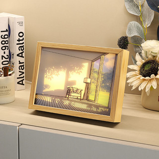 Tranh đèn led 3D đổi màu đèn ngủ 3 chế độ treo cạnh giường trang trí decor phòng ngủ quà tặng lưu niệm