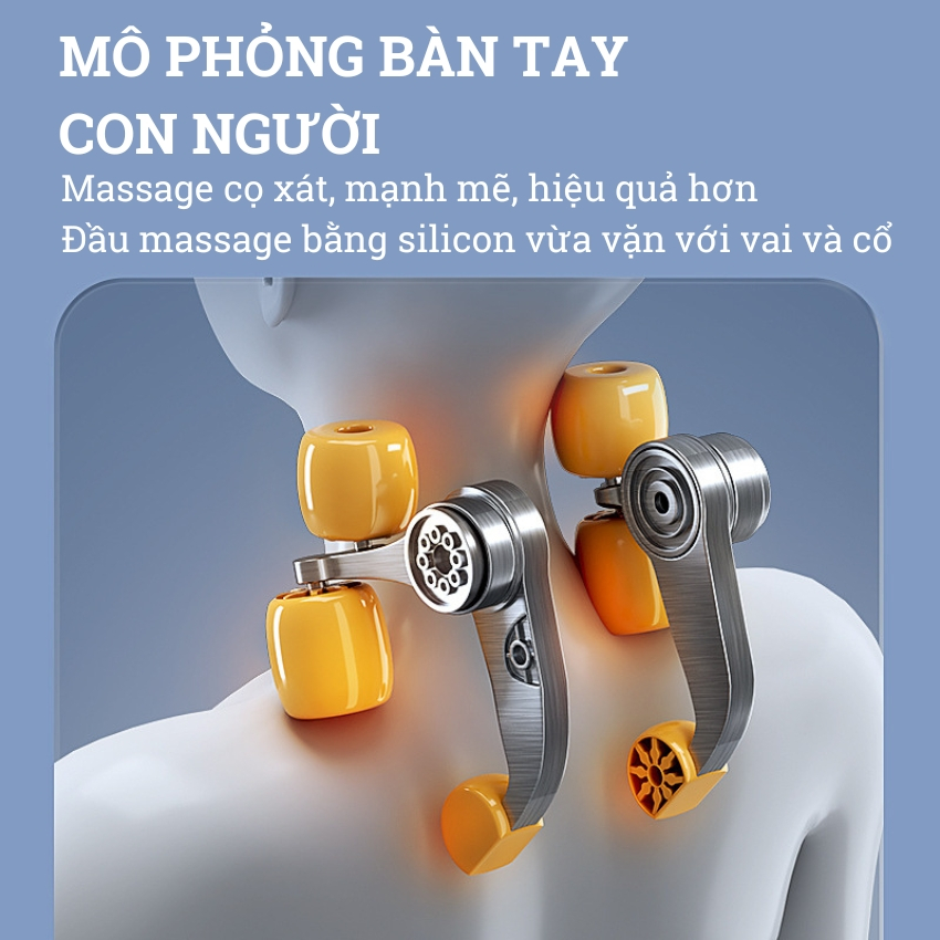 Máy massage cổ vai gáy hồng ngoại cao cấp 2023 chính hãng - Máy massage đa năng toàn thân mô phỏng kỹ thuật massage số 8
