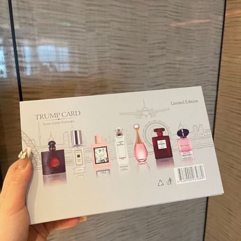 Set 7 lọ nước hoa mini GIFT TRUMP.CARD 7 mùi siêu sang sịn mịn XIAOMIMI M024