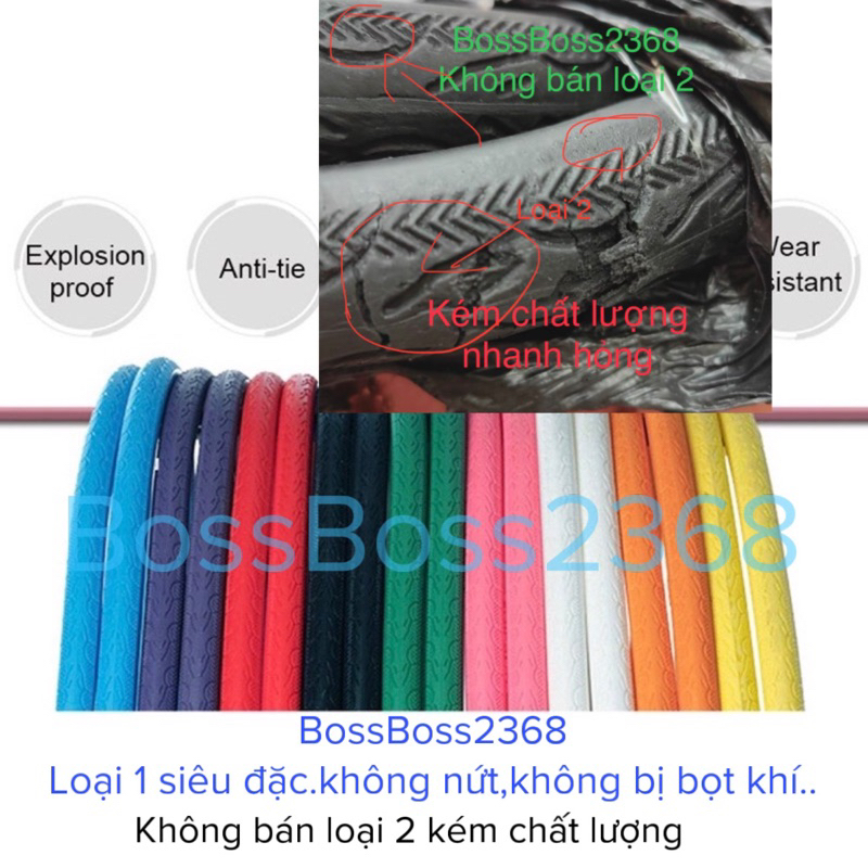 Lốp đặc xe đạp (loại 1 tốt đặc 100% không nứt,bọt khí.. ( 700x23( hàng chuẩn) bánh trước - sau