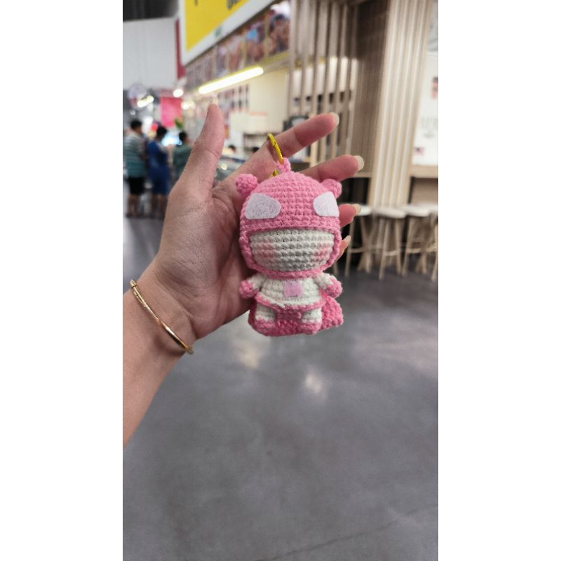 Móc khoá Batman mini bằng len handmade