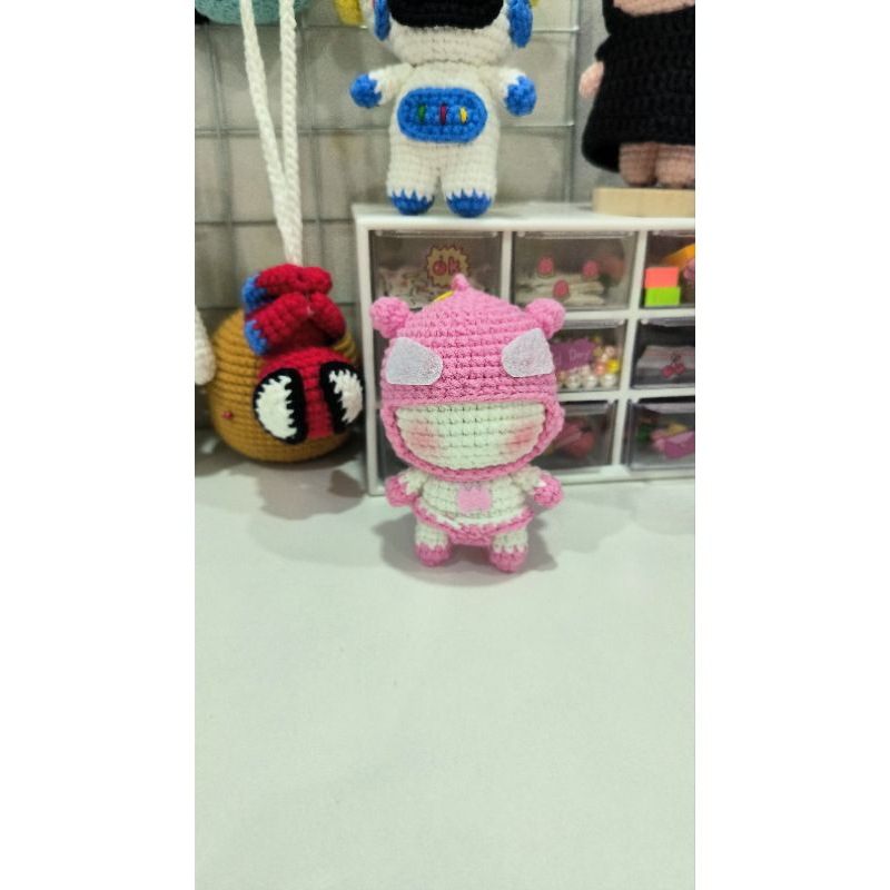 Móc khoá Batman mini bằng len handmade