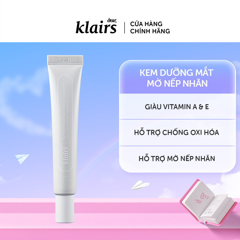 Kem Dưỡng Mắt Dear, Klairs Fundamental Nourishing Eye Butter 20g