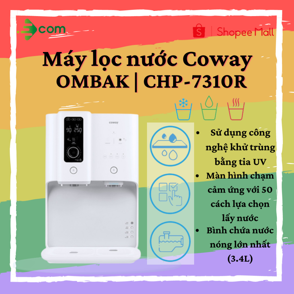 Máy lọc nước Coway Ombak CHP-7310R - Hàng Chính Hãng